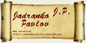 Jadranko Pavlov vizit kartica